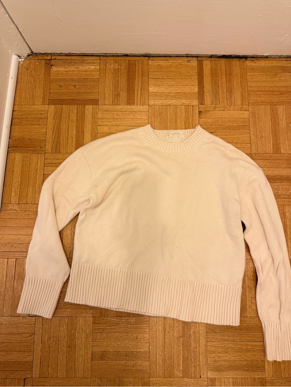 Everlane Cream Crewneck Women's Sweater. Size small